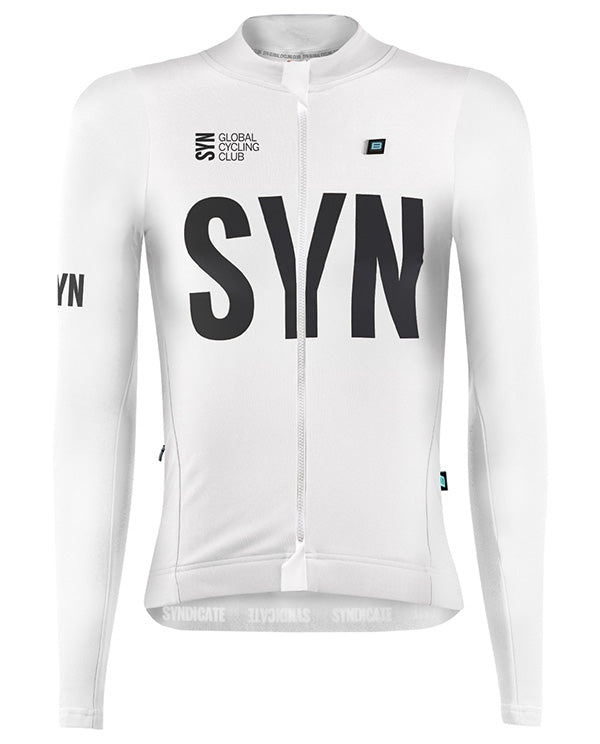 Biehler 車衣SYN Thermal Rain LS Jersey White 防雨保暖 女款 白