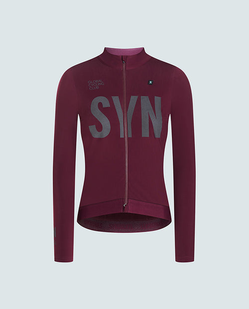 Biehler 車衣 Pro Thermal LS Jersey Rioja Reflective 保暖長袖 女款 酒紅