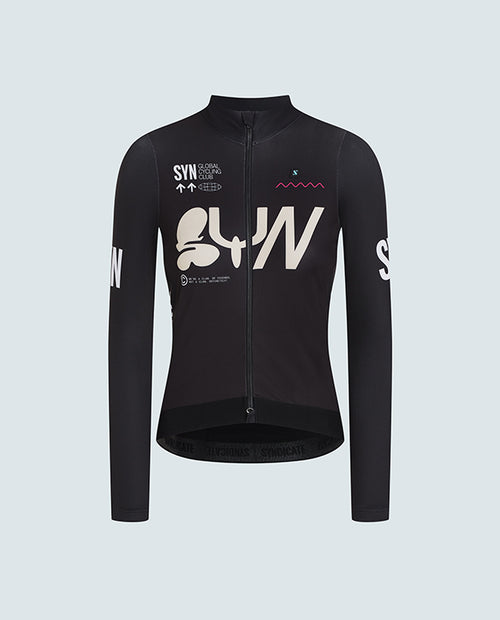SYN 車衣 Pro Team Shield Jersey Ace 保暖長袖 女款 深灰