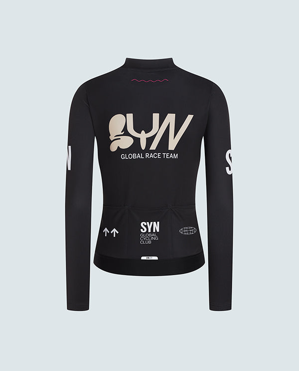 SYN 車衣 Pro Team Shield Jersey Ace 保暖長袖 女款 深灰
