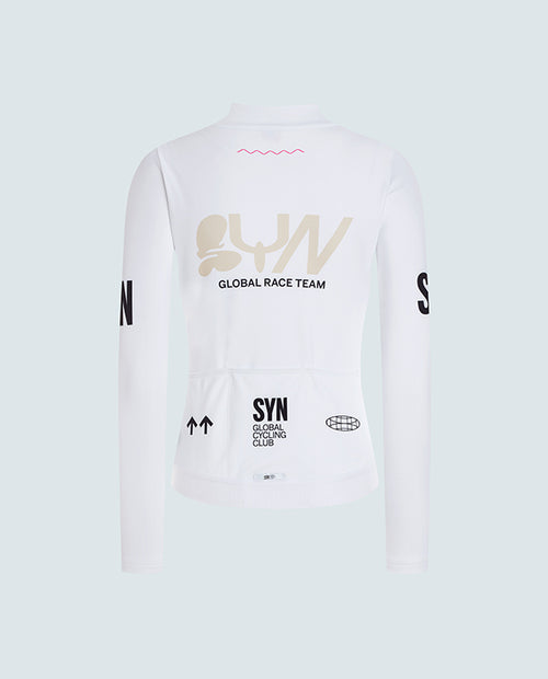 SYN 車衣 Pro Team Shield Jersey Slick 保暖長袖 女款 白