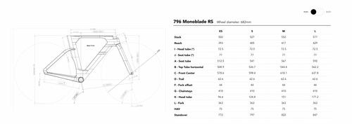 LOOK 車架組 796 MONOBLADE 2 DISC PROTEAM BLACK MAT / GLOSSY
