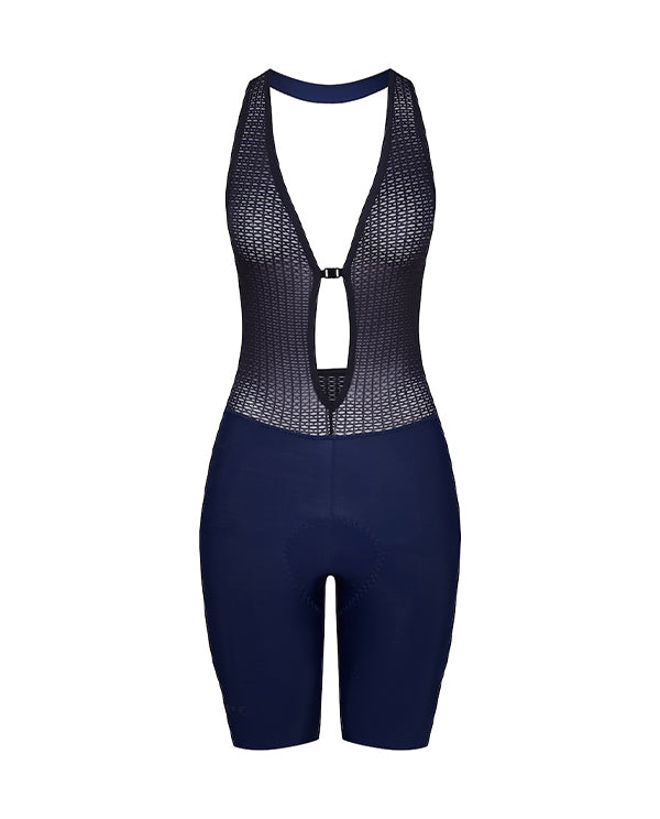 Café du Cycliste 繞頸車褲 Sophie Release Bib Shorts Navy 女-藍