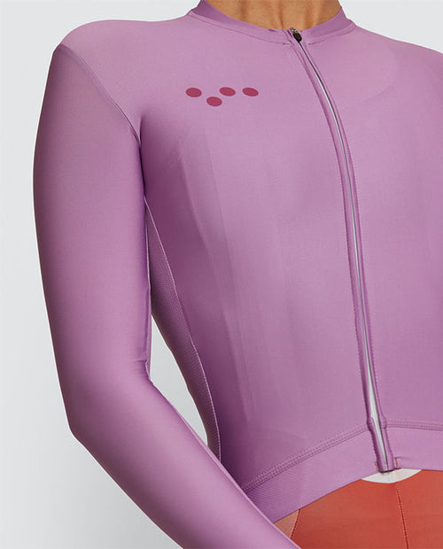 Pedla 薄長袖車衣 Essentials Classic LS Jersey Mauve 女款 藕紫