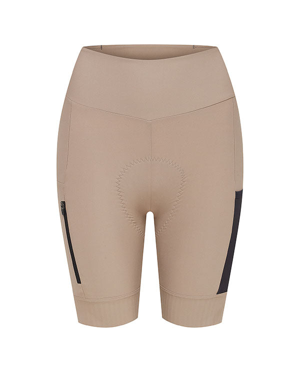 Café du Cycliste 平口無吊帶車褲 Elsa V2 Short with pad Oyster Grey 女款 牡蠣灰