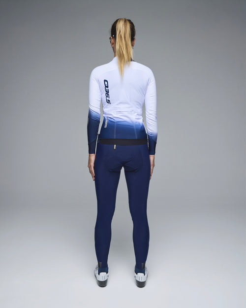 Q36.5 薄長袖車衣Gregarius Hybrid Light Collar Fade Long Sleeve Jersey White 女款 白