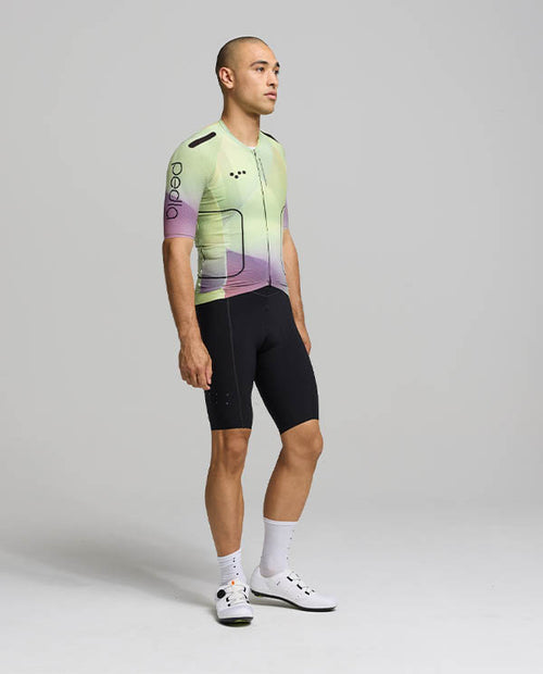 Pedla 車衣Pro Pursuit 2.0 Jersey Motion Lime 男款 城市黃/紫