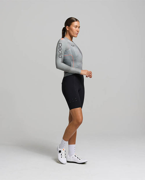 Pedla 薄長袖車衣Pro Pursuit LS 2.0 Jersey Motion Graphite 女款 城市灰