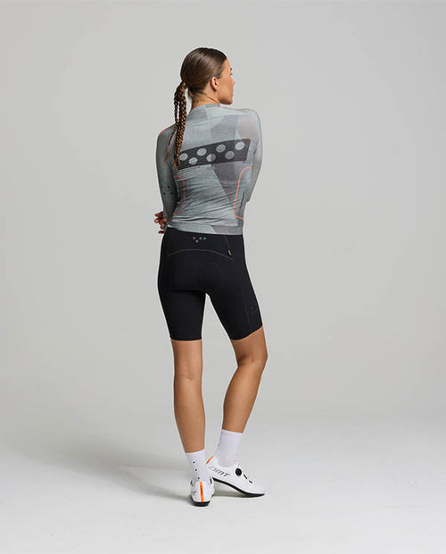 Pedla 薄長袖車衣Pro Pursuit LS 2.0 Jersey Motion Graphite 女款 城市灰