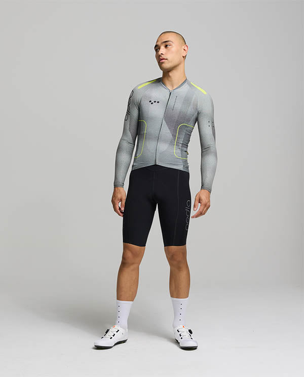 Pedla 薄長袖車衣Pro Pursuit LS 2.0 Jersey Motion Graphite 男款 城市灰