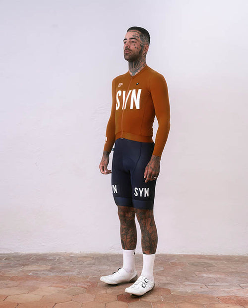 Biehler 薄刷毛長袖車衣Syndicate Training LS Jersey Umber 男款 棕
