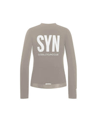 Biehler 薄刷毛長袖車衣Syndicate Training LS Jersey Ivory 女款 象牙白灰