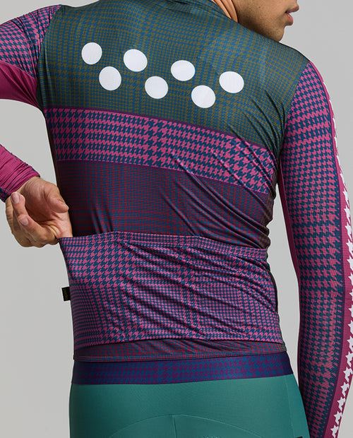 Pedla 車衣HoundsKNIT Training Jersey Dusty Purple 薄長袖 男款 紫