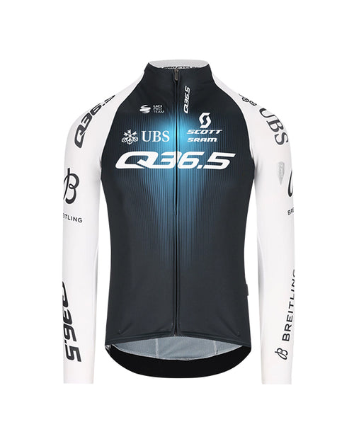 Q36.5 刷毛長袖車衣Gregarius Q36.5 Pro Cycling Team LS Jersey 2025 男款 白黑