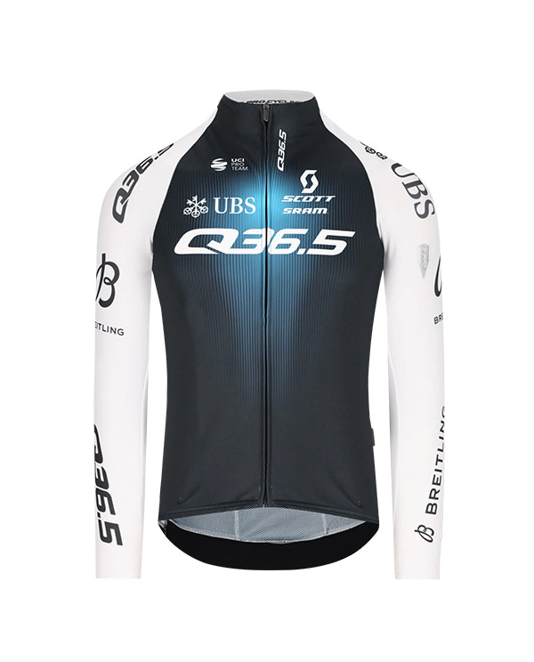 Q36.5 刷毛長袖車衣Gregarius Q36.5 Pro Cycling Team LS Jersey 2025 男款 白黑