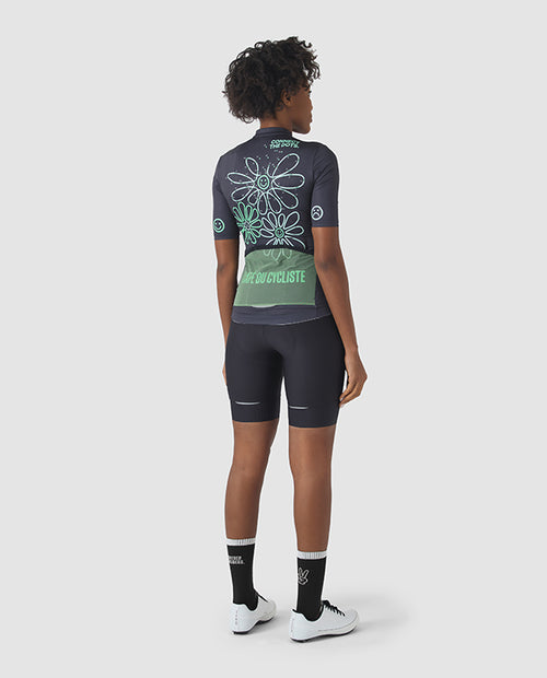 Café du Cycliste 車衣 Fleurette V2 Dots Anthracite 女款 黑炭灰