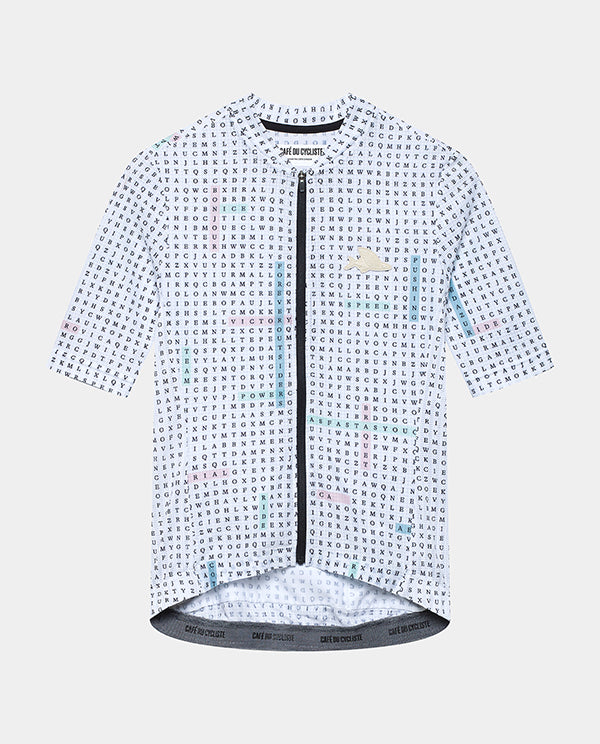Café du Cycliste 車衣 Angeline V2 Ultralight Jersey Hidden Word Plush 女款 白