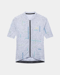 Café du Cycliste 車衣 Angeline V2 Ultralight Jersey Hidden Word Plush 男款 白