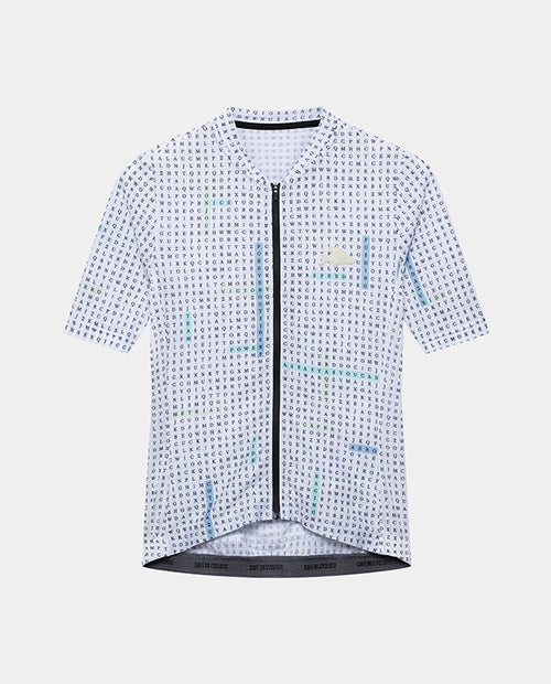 Café du Cycliste 車衣 Angeline V2 Ultralight Jersey Hidden Word Plush 男款 白