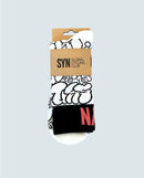 Biehler 車襪 Design Lab Socks 黑白滿版塗鴉