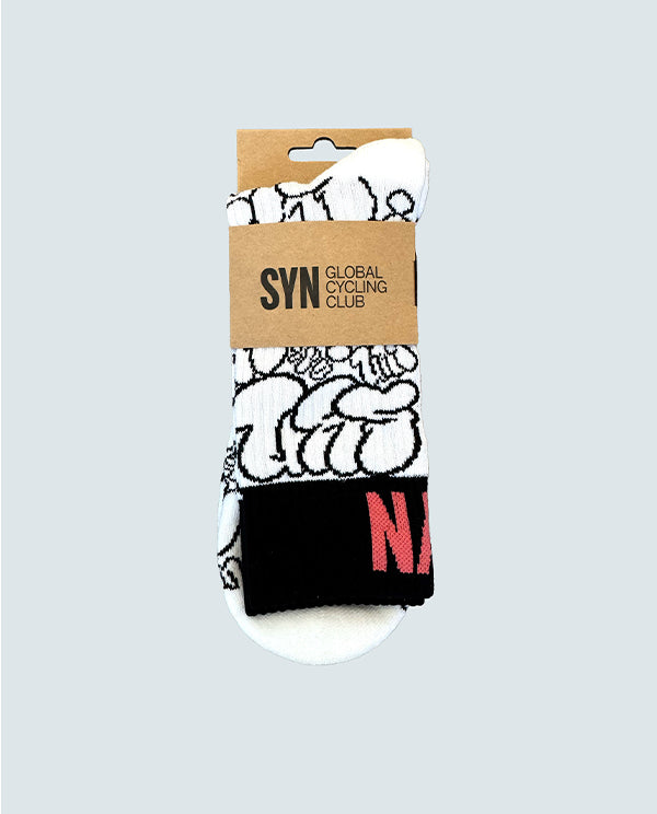 Biehler 車襪 Design Lab Socks 黑白滿版塗鴉