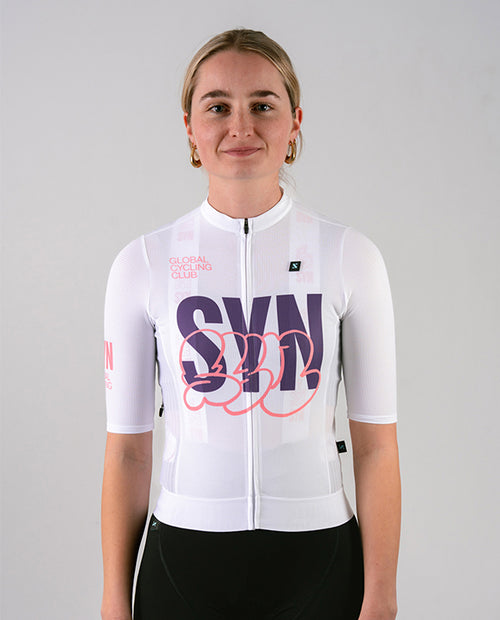 Biehler 車衣 PRO Design Lab Jersey Crossed White 女款 白