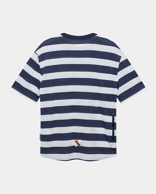 Café du Cycliste 車衣Sandie Jersey Mariniere 男款 海軍藍白條紋