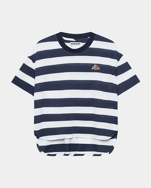 Café du Cycliste 車衣Sandrine Jersey Mariniere 女款 海軍藍白條紋
