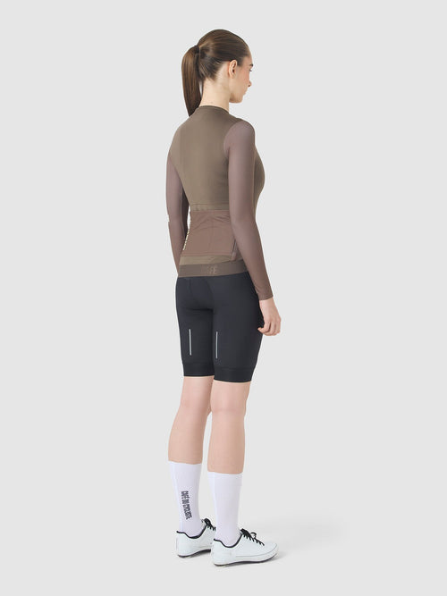 Café du Cycliste 車衣 Andrea Superlight LS Jersey Carob 長袖 女款 棕