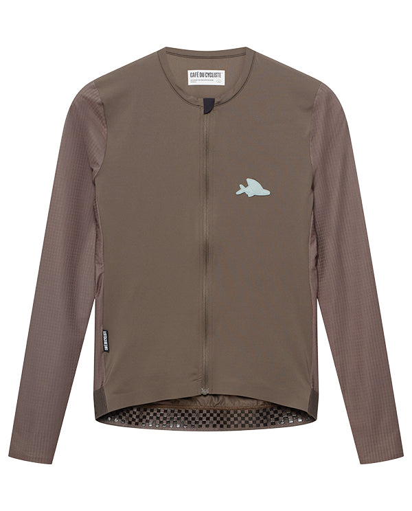 Café du Cycliste 車衣 Andrea Superlight LS Jersey Carob 長袖 男款 棕