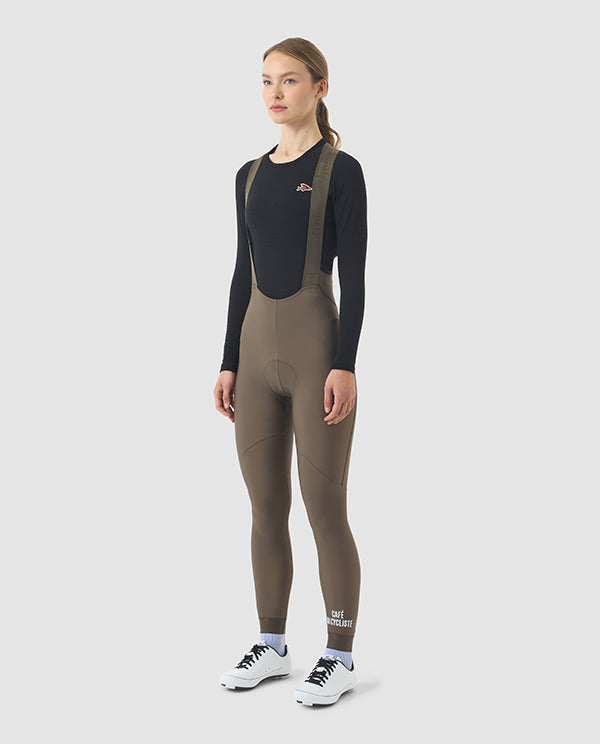 Café du Cycliste 車褲 Marie V2 Cycling Bib Tights Carob 全長 女款 棕