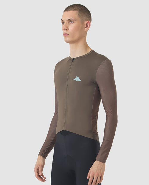 Café du Cycliste 車衣 Andrea Superlight LS Jersey Carob 長袖 男款 棕