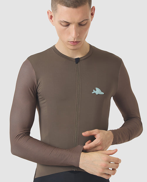 Café du Cycliste 車衣 Andrea Superlight LS Jersey Carob 長袖 男款 棕