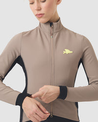 Café du Cycliste 軟殼外套Manon Softshell Jacket OysterGrey 女款 棕灰