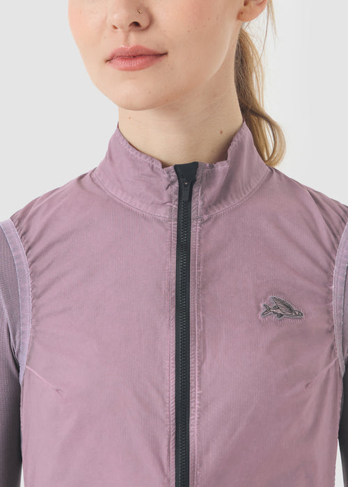 Café du Cycliste 防風背心 Edith Windproof Gilet Cold Dye Mineral Pink 女款 冷染粉