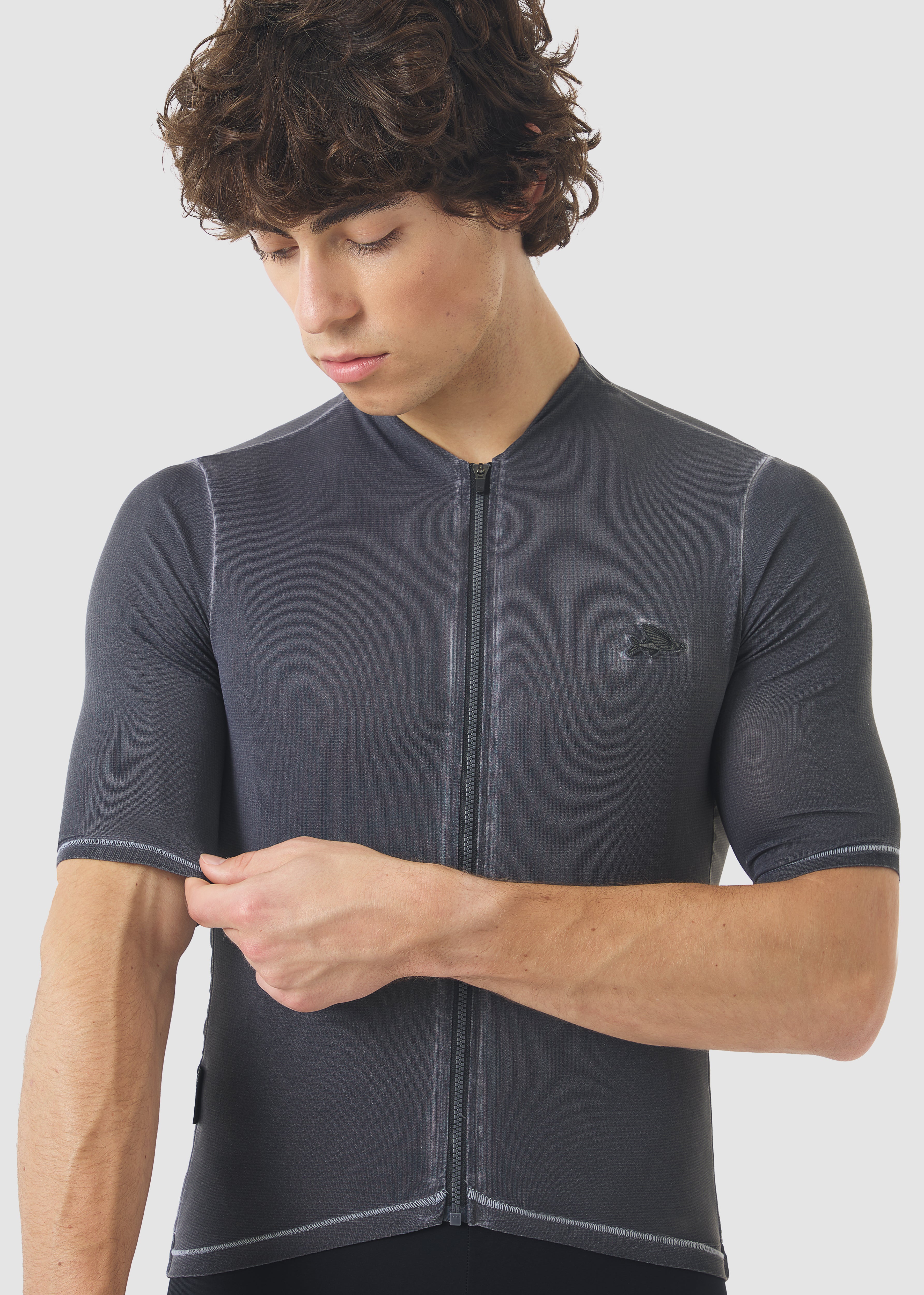 Café du Cycliste 車衣 Laurette Superlight Jersey Cold Dye Anthracite 男款 冷染鐵灰