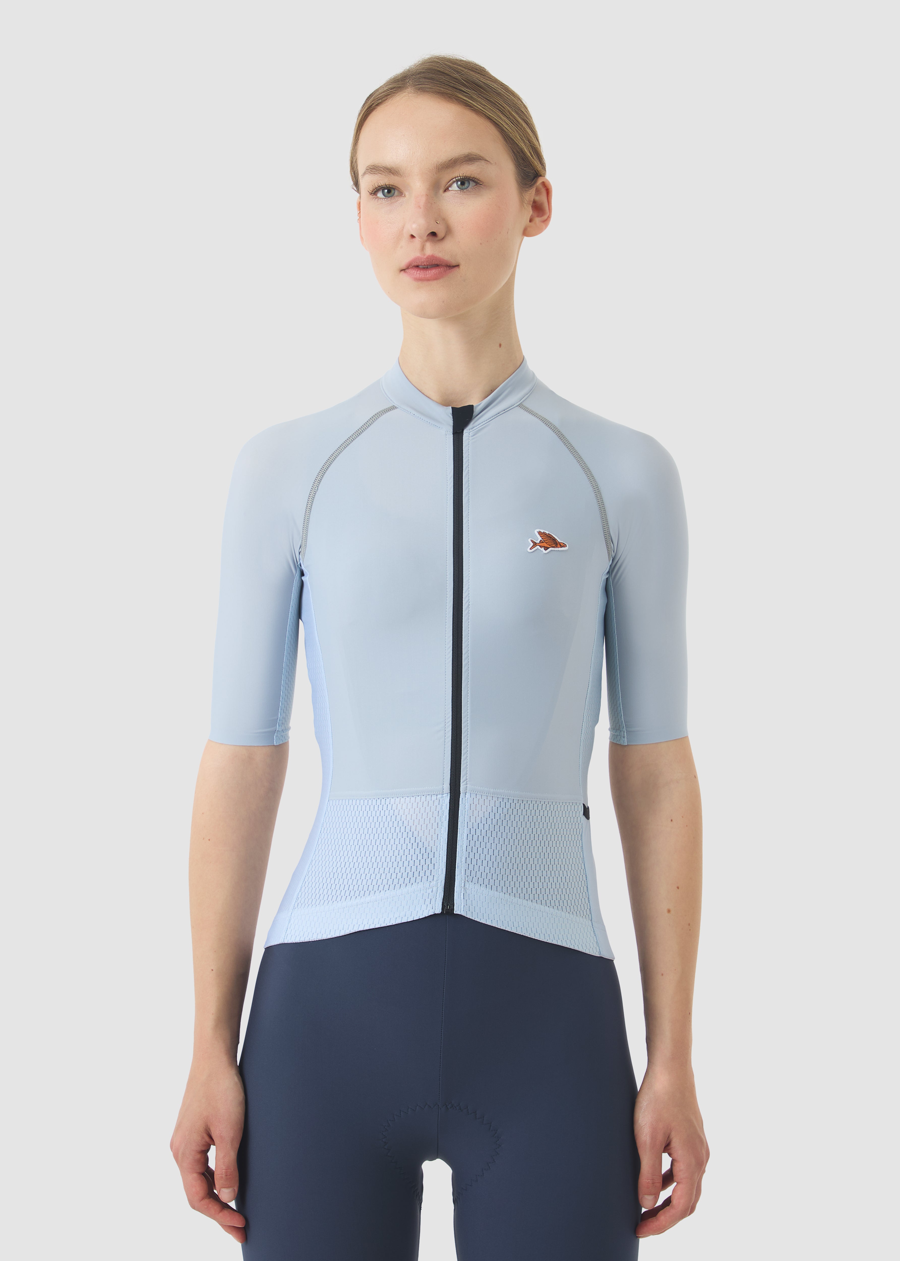 Café du Cycliste 車衣 Magda Lightweight Jersey Horizon Grey 女款 冰灰藍