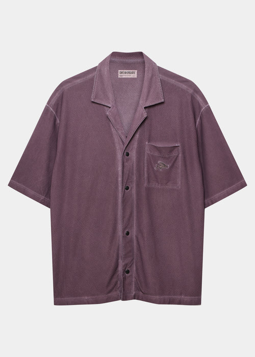Café du Cycliste 休閒衫 Gladys Ultralight Shirt Cold Dye Mineral Pink 男女共版 冷染紫