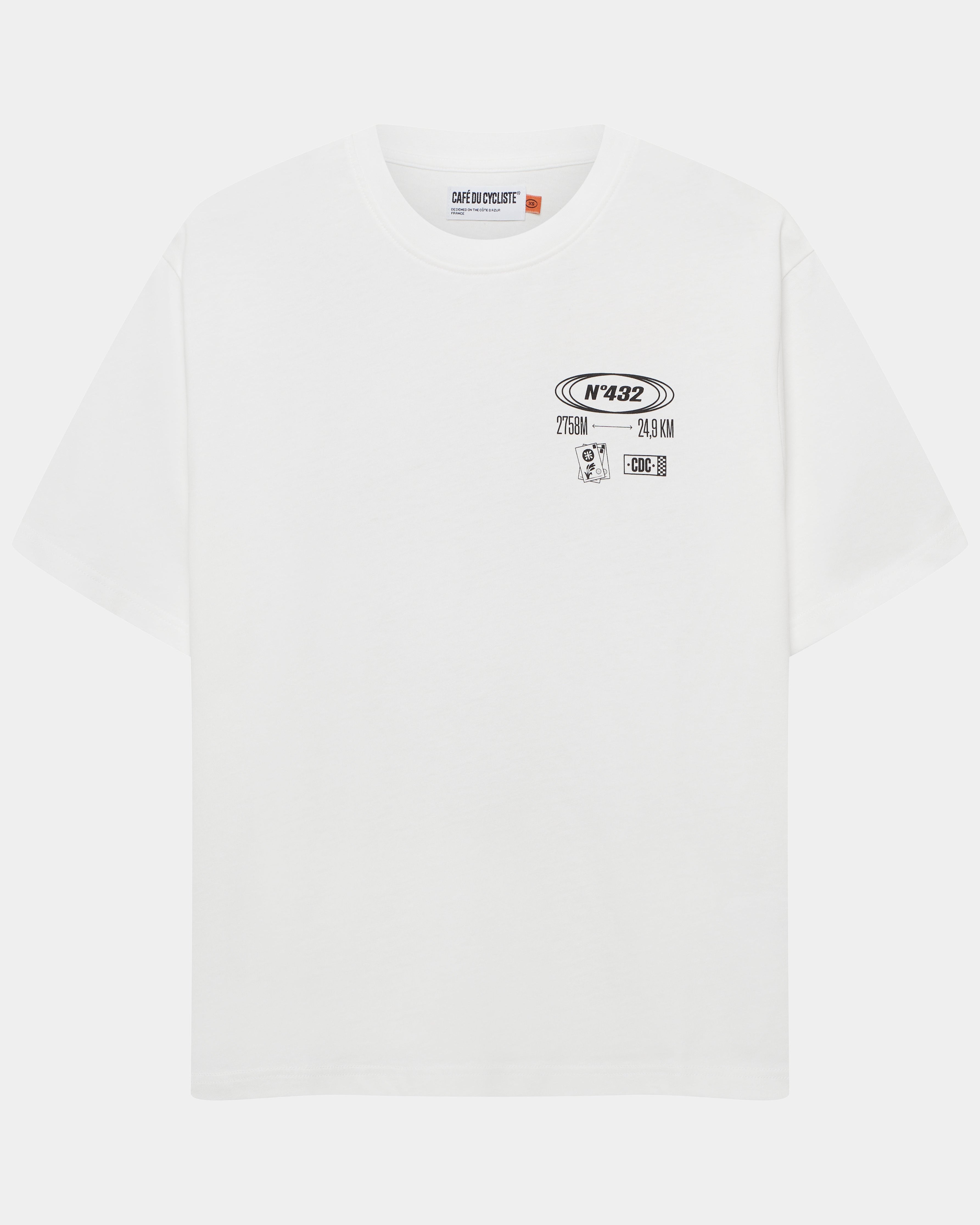 Café du Cycliste T-Shirt Col Stelvio Explore 白