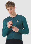Café du Cycliste 車衣 Andrea Superlight LS Jersey Dark Sea 長袖 男款 深綠