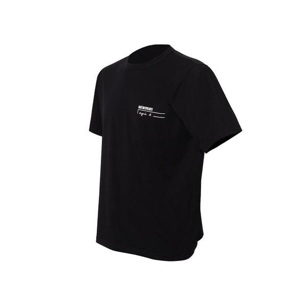 Café du Cycliste 短T Enzo T-Shirt Black 黑 男女共版 - agnès b. 聯名