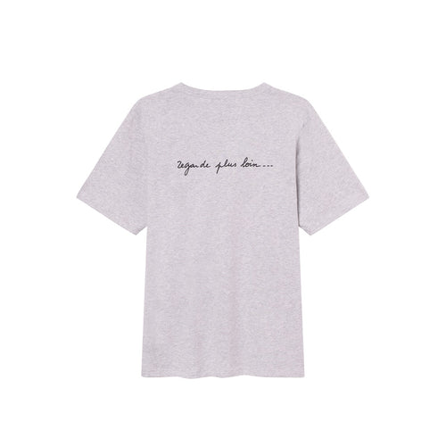Café du Cycliste 短T Enzo T-Shirt Light Grey 灰 男女共版 - agnès b. 聯名