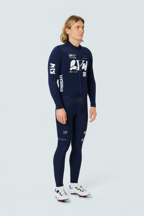 SYN 保暖長車褲 Pro Team APEX Thermal Bib Tights Dark Blue 男款 藍
