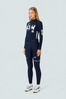 SYN 保暖長袖車衣Pro Team APEX Thermal LS Jersey 2.0 Dark Blue 女款 藍