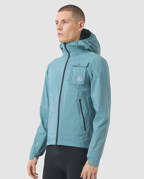 Café du Cycliste 外套Alizee DeepWater 防水 水藍