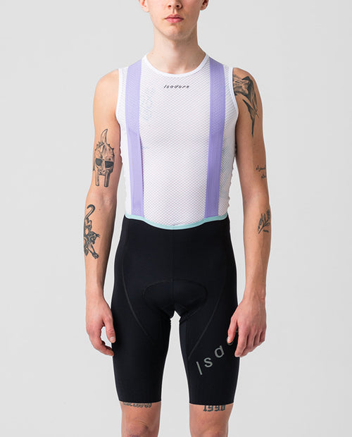 Isadore 車褲 Alternative Bib Shorts Black Purple 男款 黑