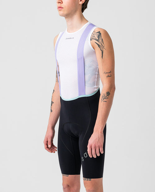 Isadore 車褲 Alternative Bib Shorts Black Purple 男款 黑