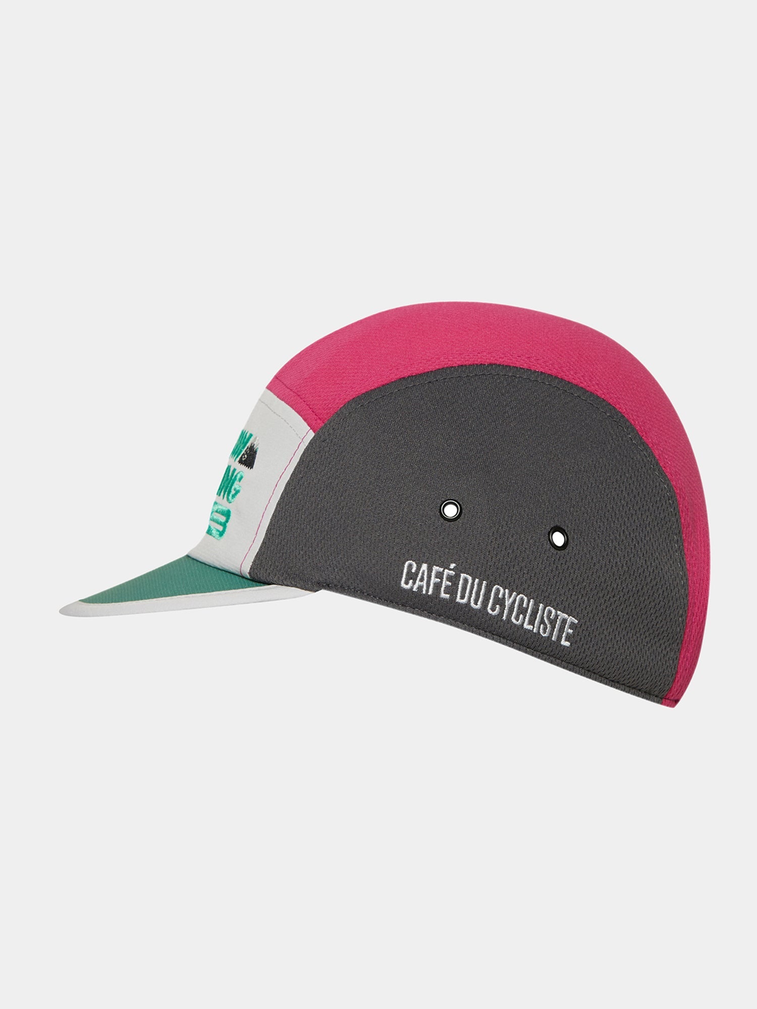 Café du Cycliste 小帽 Arnaud Cycling Cap Slow-Pink-Grey Faguo聯名款 粉白綠