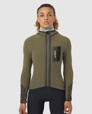 Café du Cycliste 車衣Audax Ingrid LS Jersey V2 Moss Green 長袖 女款 卡其綠