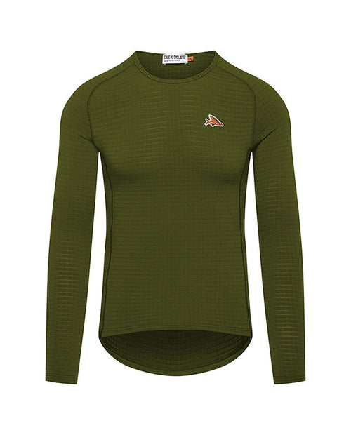 Café du Cycliste 底衫Coline LS Baselayer Leaf Green 長袖 男款 綠